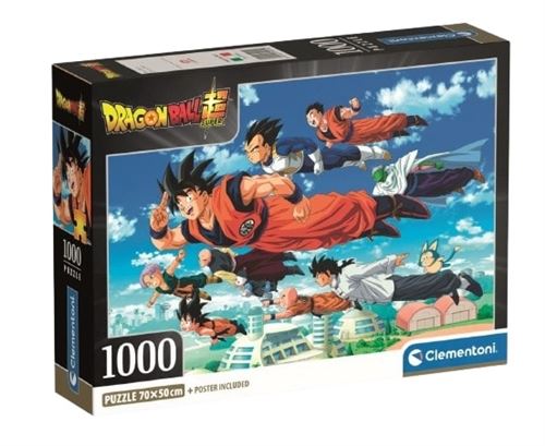 Puzzle Compact 1000 pièces : Dragon Ball Clementoni Puzzles - vue 6