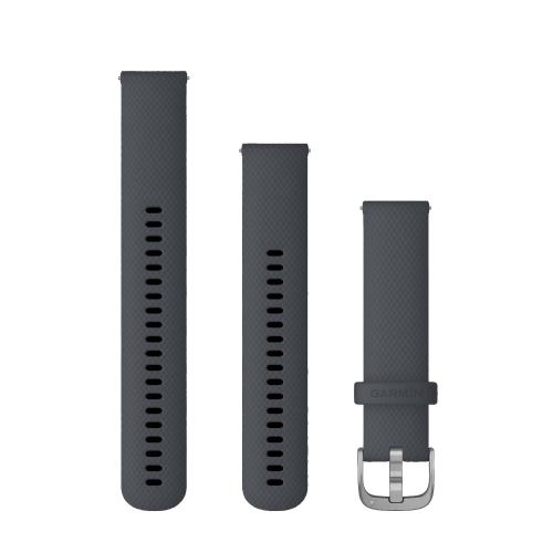 Bracelet GarminQuick Release 20 mm Silicone Blue granite boucle argent