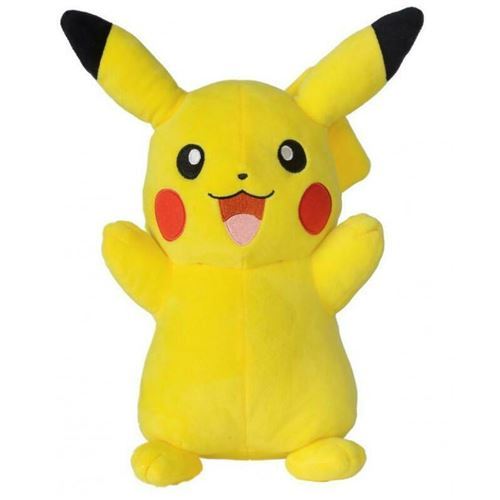 Bandai Jaune Peluche Pikachu 30 Cm - Compagnon Idéal Des Fans De Pokémon - Neuf - Image 4