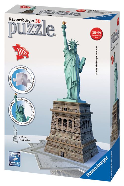 Rave Puzzle 3D Ravensburger Statue De La Liberté