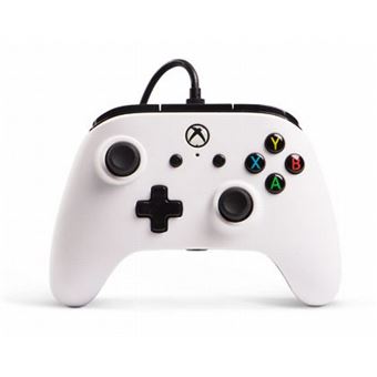 Manette Xbox One PowerA filaire Blanc