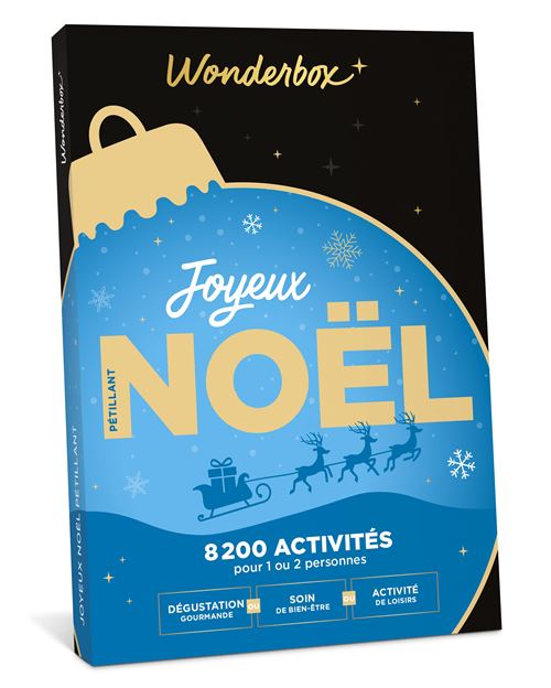 0€05 sur Coffret cadeau Wonderbox Joyeux Noël Pétillant Coffret