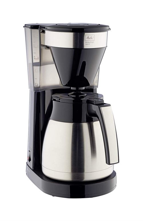 Melitta Acier Inoxydable Cafetière Filtre Easy Top Therm Steel 1050 W Noir
