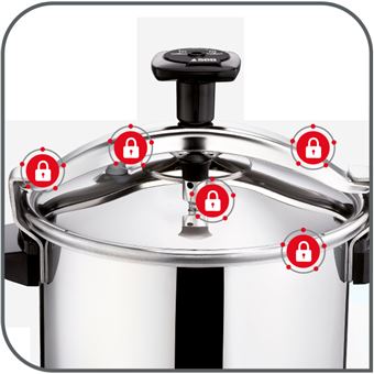 Autocuiseur avec couverture Seb Authentique P0530700 6 L Inox