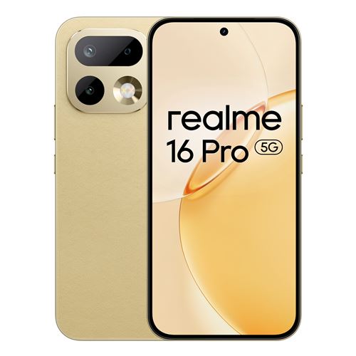 Smartphone Realme 16 Pro 6,78 5G Nano SIM 256 Go Doré