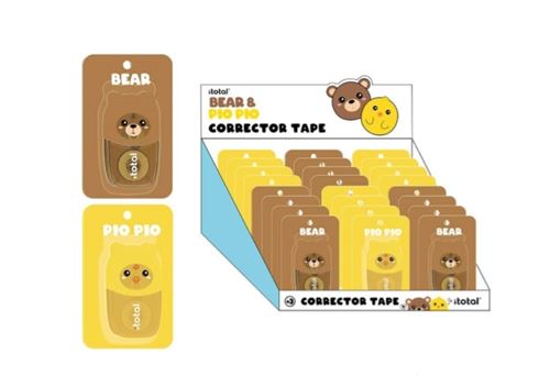 Correcteur tape Itotal Ours Poussins Modèle aléatoire