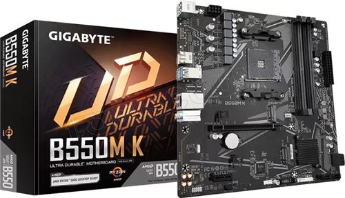 Carte mère Gigabyte B550M K micro ATX Socket AM4 Chipset AMD B550