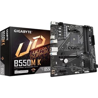 Carte mère Gigabyte B550M K micro ATX Socket AM4 Chipset AMD B550 - 1