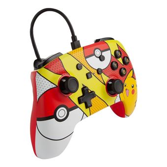 Manette avec fil PowerA Pokemon Pop-Art pour Nintedo Switch