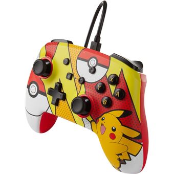 Manette avec fil PowerA Pokemon Pop-Art pour Nintedo Switch