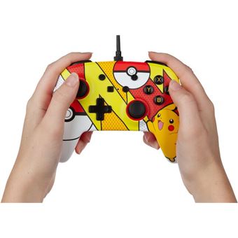 Manette avec fil PowerA Pokemon Pop-Art pour Nintedo Switch