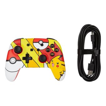 Manette avec fil PowerA Pokemon Pop-Art pour Nintedo Switch