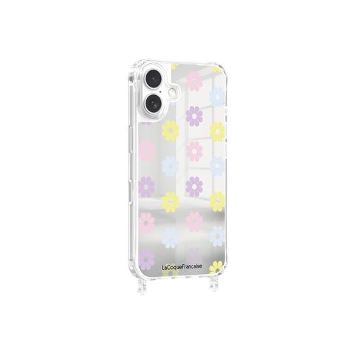 Coque imprimée La coque Française Miroir Marguerites pastels avec anneau pour iPhone