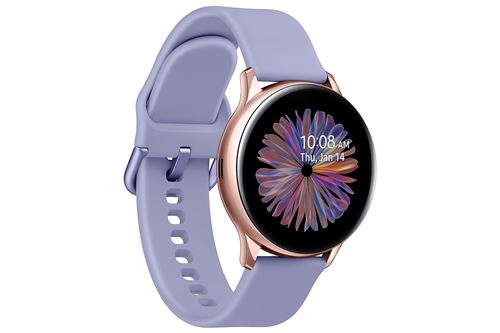 Montre connectée Samsung Galaxy Watch Active2 40 mm Boîtier Aluminium  Bracelet en silicone Violet - Fnac.ch - Montre connectée
