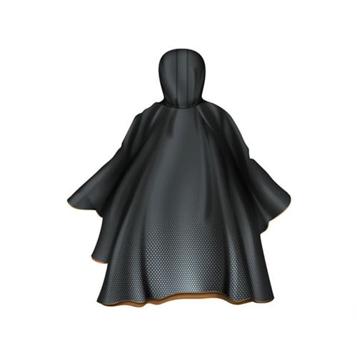 Cape de pluie réfléchissante et imperméable Casr Poncho Premium Noir