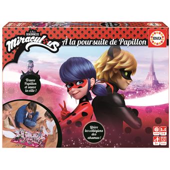 Jeu de société Educa Borras Miraculous Ladybug A la Poursuite de Papillon