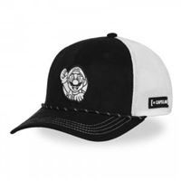Casquette premium semi curved Capslab Super Mario Noir et Blanc