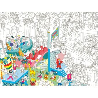 Poster à colorier - Music - Omy