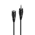 Rallonge Accsup Jack 3,5 Mâle vers Jack 3,5 Femelle 3 m Noir