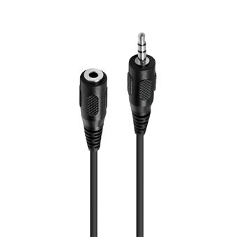 Rallonge Accsup Jack 3,5 Mâle vers Jack 3,5 Femelle 3 m Noir