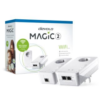 devolo Magic 2 WiFi 2-1 - Starter Kit - pont - GigE, HomeGrid - Wi-Fi 5 - Bi-bande - Branchement mural