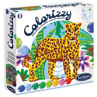 Peinture SentoSphère Colorizzy Thème Zèbre et léopard - 1