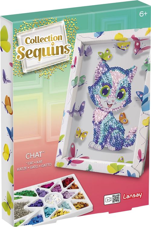 Lansay Jeu Créatif Collection Sequins Chat - Image 2