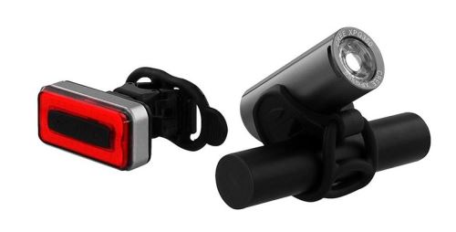 TNB Voor- en Achterlichten voor fietsen Zwart - Oplaadbaar via USB