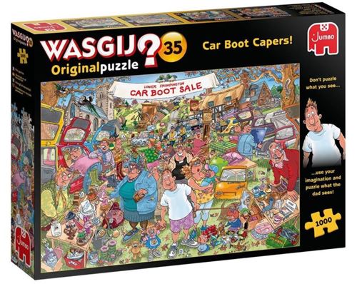 Puzzle 1000 pièces Diset Wasgij Original 35 Car Boot Capers !