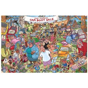 Puzzle 1000 pièces Diset Wasgij Original 35 Car Boot Capers !