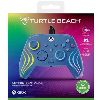 Manette filaire Turtle Beach Afterglow Wave Bleu pour Xbox Series XS Xbox One et Windows