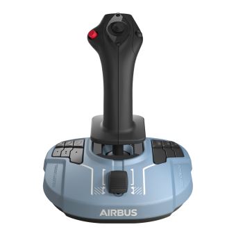 TCA Manette Airbus Edition Thrustmaster Bleu grisé et noir