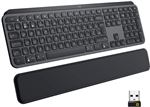 Clavier rétroéclairé QWERTY sans fil Bluetooth Logitech MX Keys avec repose-poignets Noir graphite