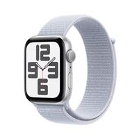 Apple Watch SE GPS 44 mm Boîtier en Aluminium Argent avec Boucle Sport Nuée bleue version 2024