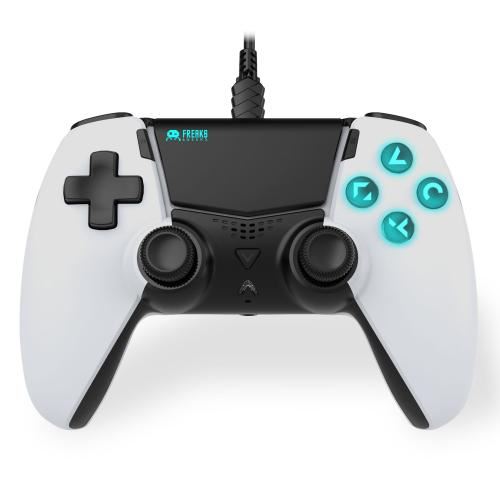 Manette filaire Freaks And Geeks Blanc pour PS5 et PS5 Slim