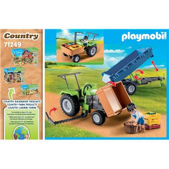 Playmobil Country 71249 Tracteur avec remorque