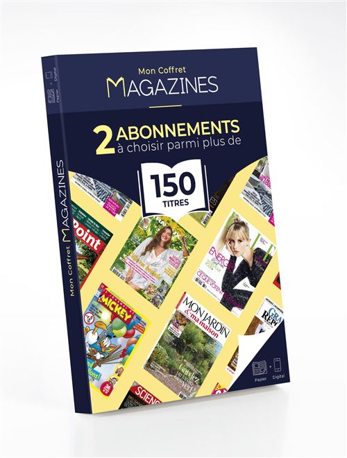 Coffret Cadeau Magazines 2 abonnements magazines