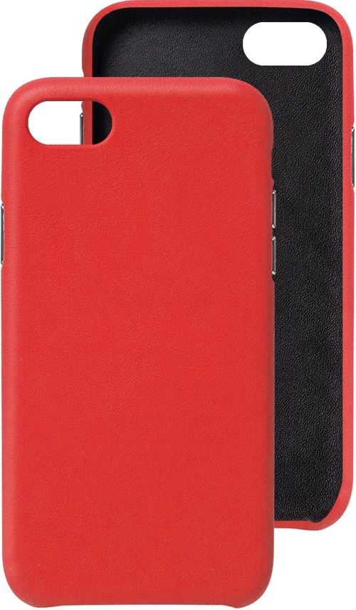 Coque écoresponsable en cuir Atelier Gaston Rouge et Noir pour iPhone 7/8