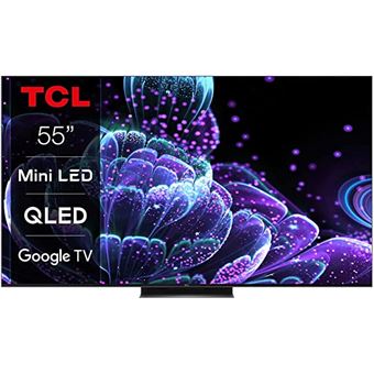 TV QLED TCL 55C835 139 cm 4K UHD Google TV Aluminium brossé Reconditionné