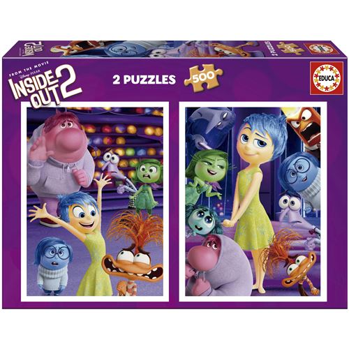 Puzzles 2 x 500 pièces Educa Vice versa 2 - vue 1