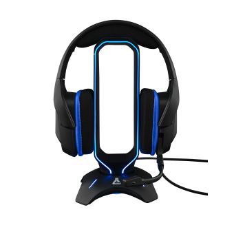 Support de casque gamer RGB Sentinel SOG-STD1 avec 4 Hub USB pour  PC/Playstation/Xbox/Nintendo Switch Noir