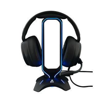 Support de Casque Gaming The G-Lab Radon RGB Noir