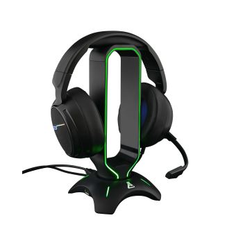 Support de Casque Gaming The G-Lab Radon RGB Noir