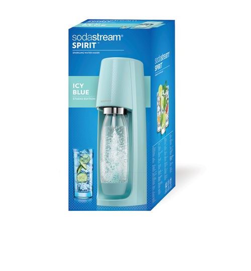 Pack Sodastream Machine à Soda Et Eau Gazeuse Spirit Bleu Pastel