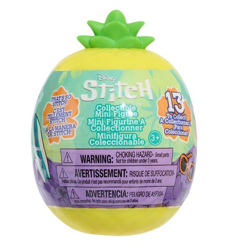 Disney Multi-Couleurs Mini Figurine Dans Ananas Stitch 5 Cm Modèle Aléatoire - Neuf - Image 4