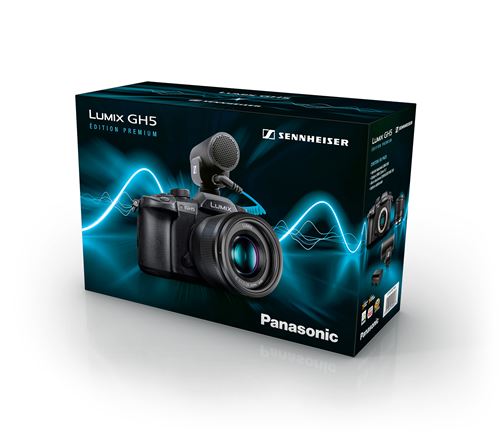 Pack Fnac Hybride Panasonic Lumix GH5 Noir + G 25mm f/1,7 + Micro directionnel Sennheiser MKE 200 +