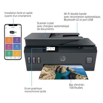 HP Smart Tank Imprimante Tout-en-un 7006, Impression, numérisation, copie,  sans fil, Numérisation vers PDF