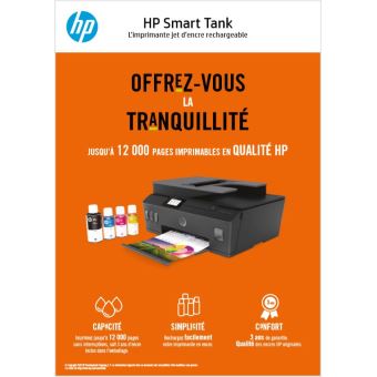 Imprimante multifonction à réservoirs rechargeables HP Smart Tank 530  (4SB24A)