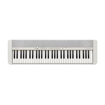 Clavier compact Casio CT-S 1WE avec 61 touches et sonorités vintage Gris