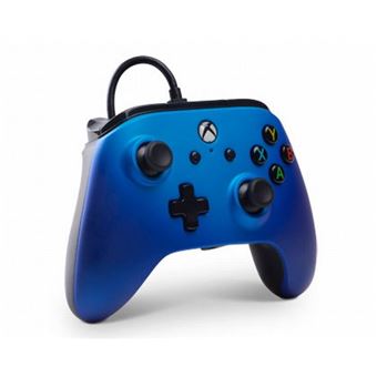 Manette Xbox One PowerA filaire Bleu saphir